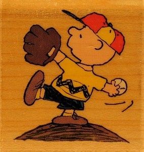 The Pitcher Rubber Stamp