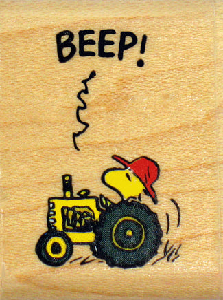Farmer Woodstock Rubber Stamp