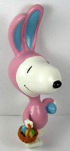 Snoopy Easter Beagle Large Pvc Table Piece (Flaws)