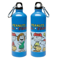 Peanuts 60th Anniversary All Stars Metal Water Bottle With Carabiner