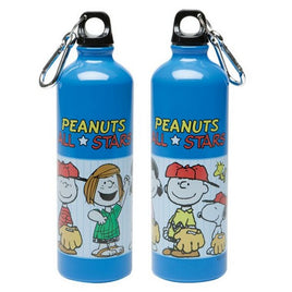 Peanuts 60Th Anniversary All Stars Metal Water Bottle With Carabiner
