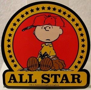 Charlie Brown "All Star" Indoor/Outdoor Vinyl Sticker