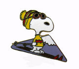 Snoopy Alpine Skier Cloisonne Pin
