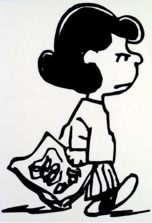 Angry Lucy Die-Cut Vinyl Decal - Black
