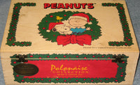 ADLER 40th ANNIVERSARY PEANUTS POLONAISE ORNAMENT SET IN DECORATIVE WOOD BOX - RARE! (MINT/NEAR MINT) - snoopn4pnuts.com