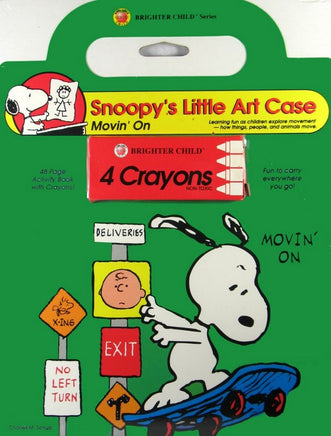 Snoopy's Little Art Case Book And Crayons Set