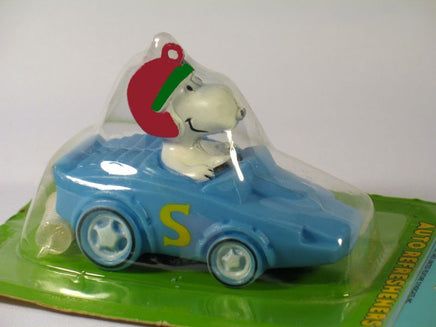 Snoopy 3 - D Race Car Driver Auto Air Freshener (New But Near Mint) - snoopn4pnuts.com