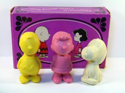 Peanuts Character-Shaped Soap Set (Box Worn/Soaps Mint)