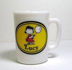 Avon Milk Glass Mug - Lucy (Near Mint)