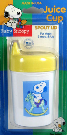 Snoopy Spill Proof Sippy Cup With Spout Lid (Lid Color Red) - snoopn4pnuts.com