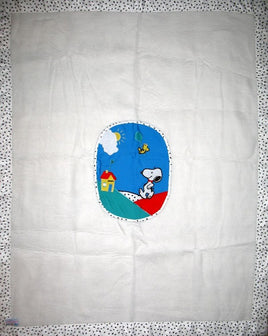 Snoopy Baby Comforter - Silky Border!