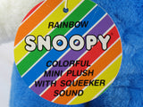 Snoopy Vintage Plush Squeaker Doll -  Blue