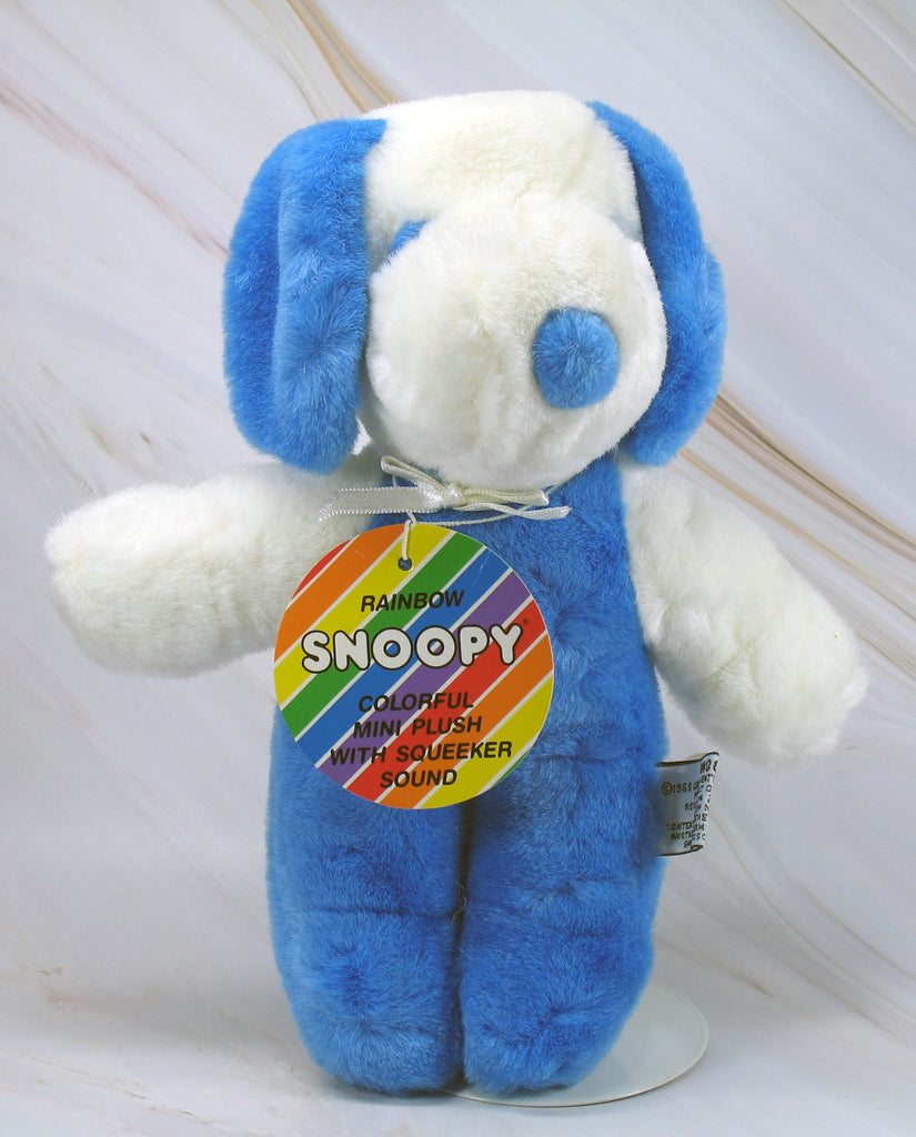 Snoopy Vintage Plush Squeaker Doll -  Blue