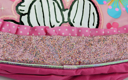 Snoopy Backpack With Sequins And Glitter Accents - Hugs And Kisses