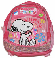 Snoopy Backpack With Sequins And Glitter Accents - Hugs And Kisses