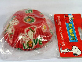 Peanuts Baking Cups (Cupcake Liners) - Christmas