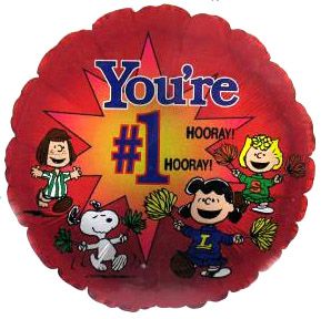 Peanuts Gang "You're #1 - Hooray!" Balloon