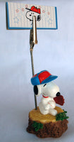 Snoopy Baseball Player Note Holder