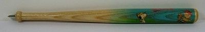 Charlie Brown And Snoopy Baseball Bat Wood Pen (Ink Dried Up - For Display)