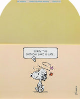 Snoopy Vintage Self - Seal Belated Birthday Card - snoopn4pnuts.com
