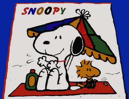 Snoopy Large Beach Or Craft Mat - 5 Ft. X 5 Ft.