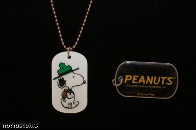 Snoopy Beagle Scout Dog Tag (New But Near Mint)