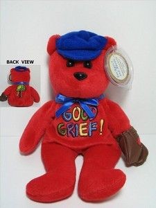 Charlie Brown Plush Bean Bag Bear - "Good Grief!"