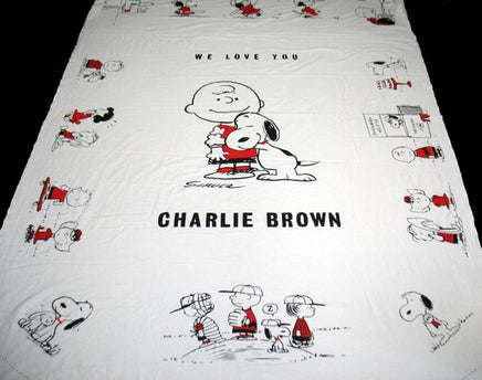 Peanuts Gang Vintage Twin-Size Cotton Bedspread