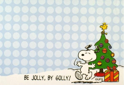 Peanuts Christmas Sticky Notes Pad - Be Jolly, By Golly!