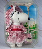Belle Vintage Rubber Doll and Pillow With Acrylic Display Case - snoopn4pnuts.com