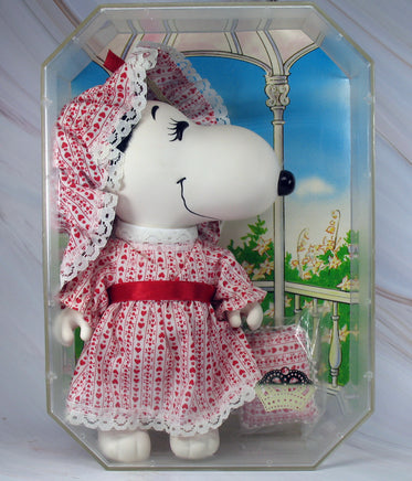 Belle Vintage Rubber Doll and Pillow With Acrylic Display Case - snoopn4pnuts.com