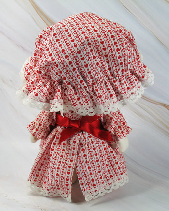 Belle Vintage Rubber Doll and Pillow With Acrylic Display Case - snoopn4pnuts.com