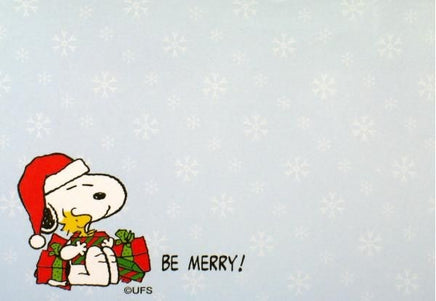 Peanuts Christmas Sticky Notes Pad -
Be Merry!