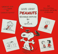 Peanuts Vintage Beverage Napkins In Box - RARE! - snoopn4pnuts.com