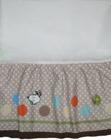 Lambs & Ivy Snoopy and Woodstock BFF Crib Skirt / Dust Ruffle - snoopn4pnuts.com