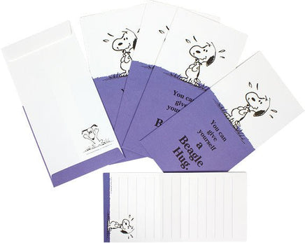 Beagle Hugs Stationery - You Can Give Yourself A Beagle Hug - snoopn4pnuts.com
