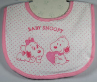 Baby Snoopy Baby Bib - Pink