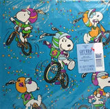Snoopy Joe Cool Biker Vintage Gift Wrap - On Sale!