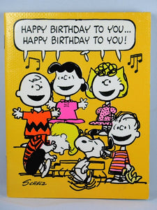 1978 Vintage Peanuts Gang Birthday Booklet (Names Written On Inside; No envelope)