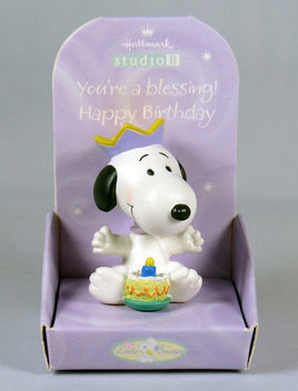 Little Snoopy Birthday Figurine - You'Re A Blessing!