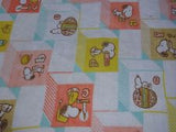 Snoopy Vintage Fleece Baby Blanket With Satin Border - Your Original "Silky" Blanket!