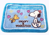 Snoopy and Woodstock Plush Rug - Hearts