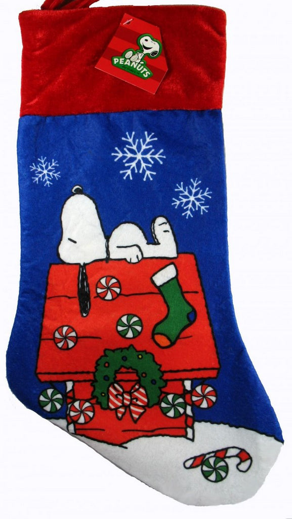 SNOOPY'S DECORATED DOGHOUSE CHRISTMAS STOCKING