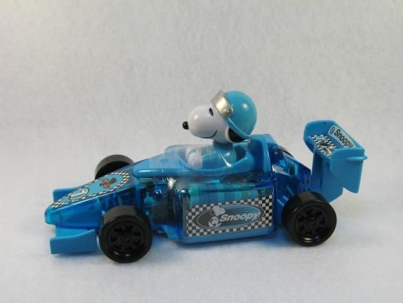 Snoopy Candy-Filled Toy Race Car - Blue - REDUCED PRICE!
