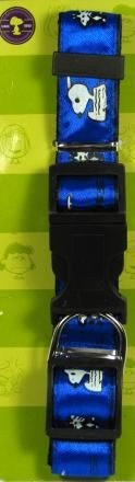 Snoopy Dog Collar - Small Blue