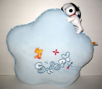 Large Snoopy Pillow + Plush Doll - Blue