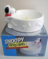Snoopy Milk Bone Ceramic Dog Dish / Snack Bowl (NO Box/Near Mint)