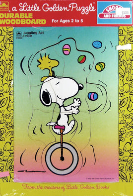 Snoopy Juggler Wood Puzzle - snoopn4pnuts.com