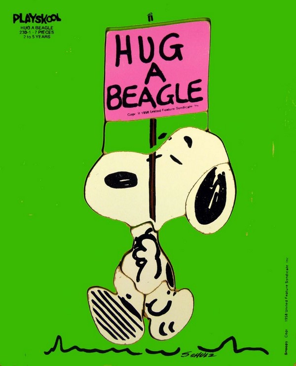 Snoopy Wood Puzzle - Hug A Beagle