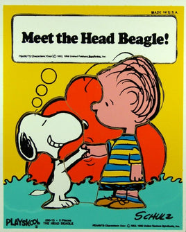 Snoopy And Linus Wood Puzzle - "Meet The Head Beagle"